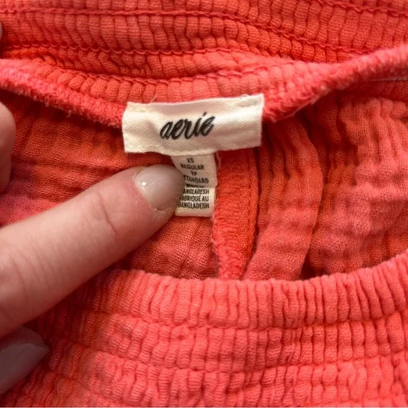 Aerie Women’s Haute Coral Gauzy High Waisted Cargo Pants, Size XS - Picture 12 of 13